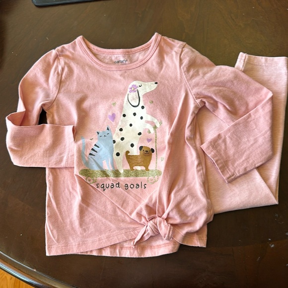 Carter's Other - Carter’s Girls two piece pink set